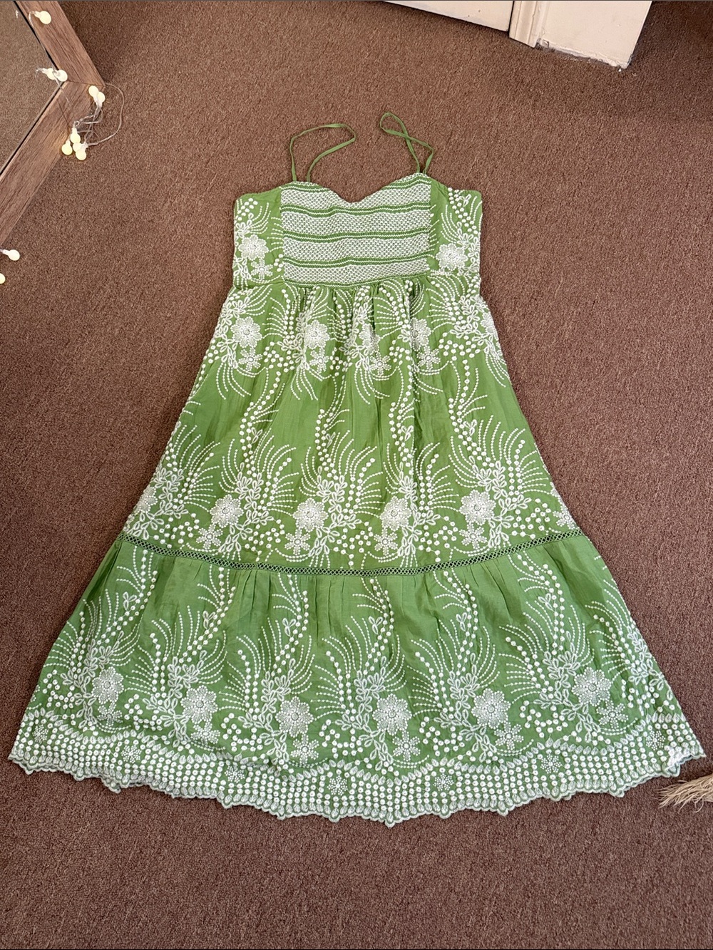Anthropologie 
Sleeveless Sweetheart Tiered Midi Dress - Picture 4 of 13